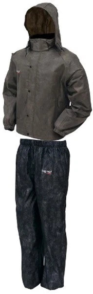 FROGG TOGGS ALL SPORT RAIN SUIT STONE/BLK Small