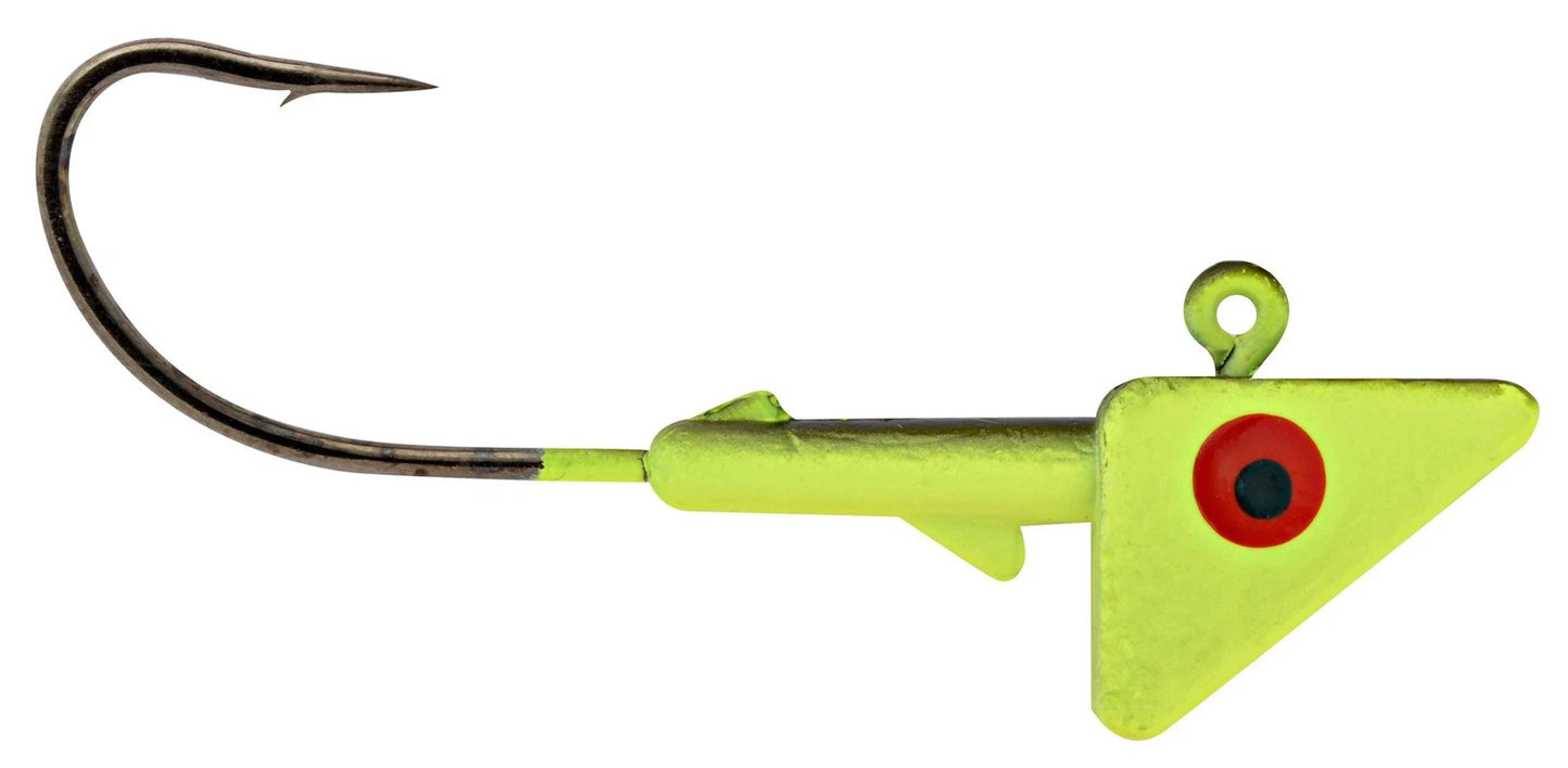 Hurricane H-SAH12-103 Shad Head 1/2oz 4pk Chartreuse/Black Back