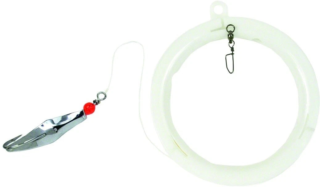 Clarkspoon Fishing Lure R-0RBMS Size 0 Silver With Leader Whteel