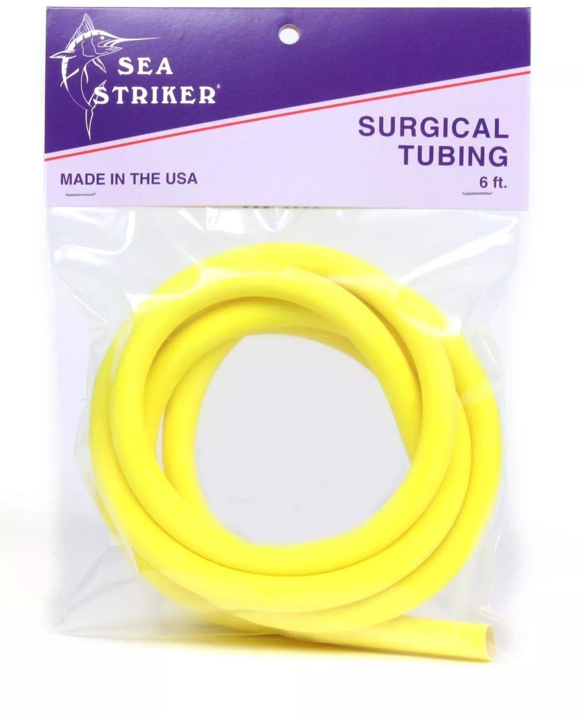 Sea Striker Latex Tubing 6' Yellow Cuda Tube SST6-Y