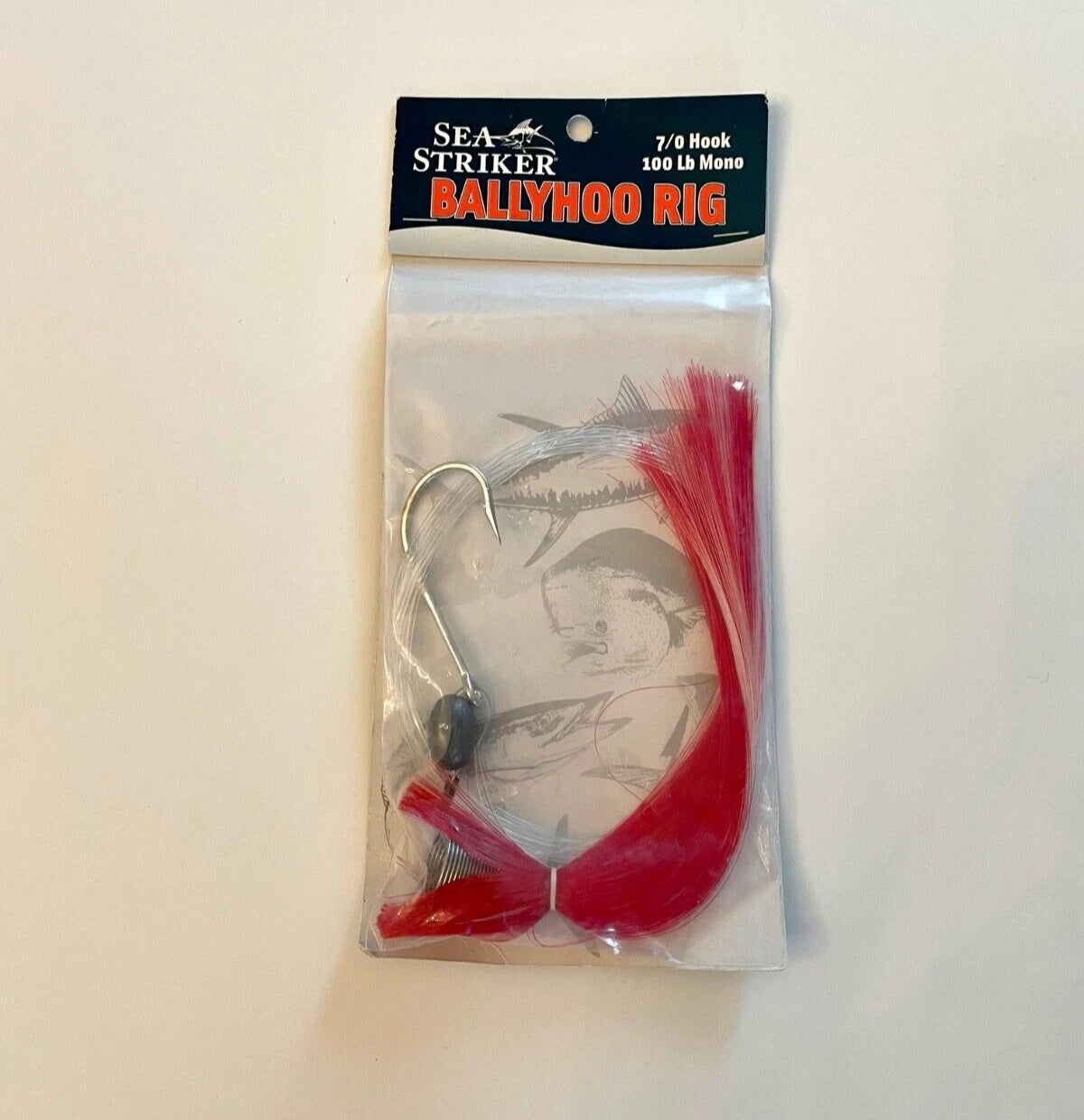 Sea Striker Ballyhoo Rig 1/4 oz Head, 1/2 oz Egg Lead, 7/0 Hook
