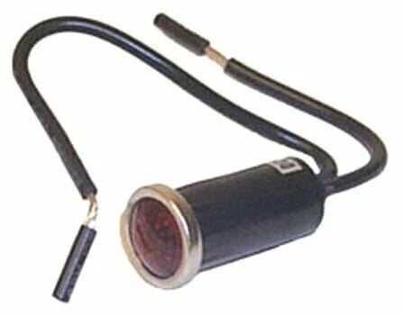 Sierra Marine Red Indicator Lamp 4" Tinned Copper Wire Lead 12 Volt UN21280