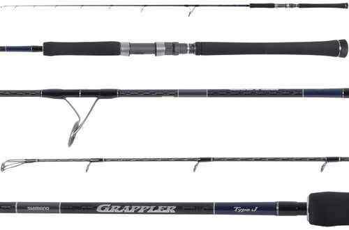 Shimano GRPJS58XXH 5' 8" Grappler Type J Spinning Jigging Rod 100lb. - 400g.