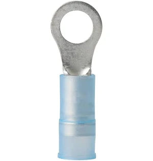 Ring Terminals 14-16 AWG Blue #6 Stud