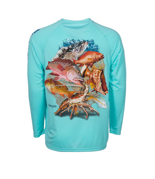 Bimini Bay Hook M' Mens Long Sleeve Shirt