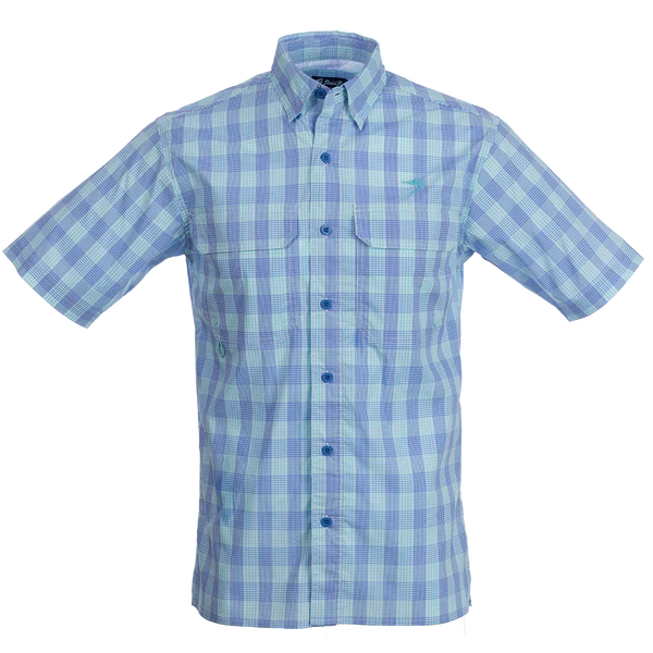 Bimini Bay Pine Island Men's Short Sleeve Plaid Shirt – Tuppens
