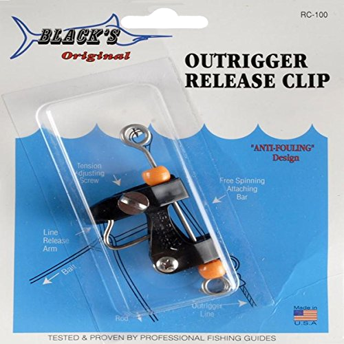 Black Marine Outrigger Release Clip RC-100.