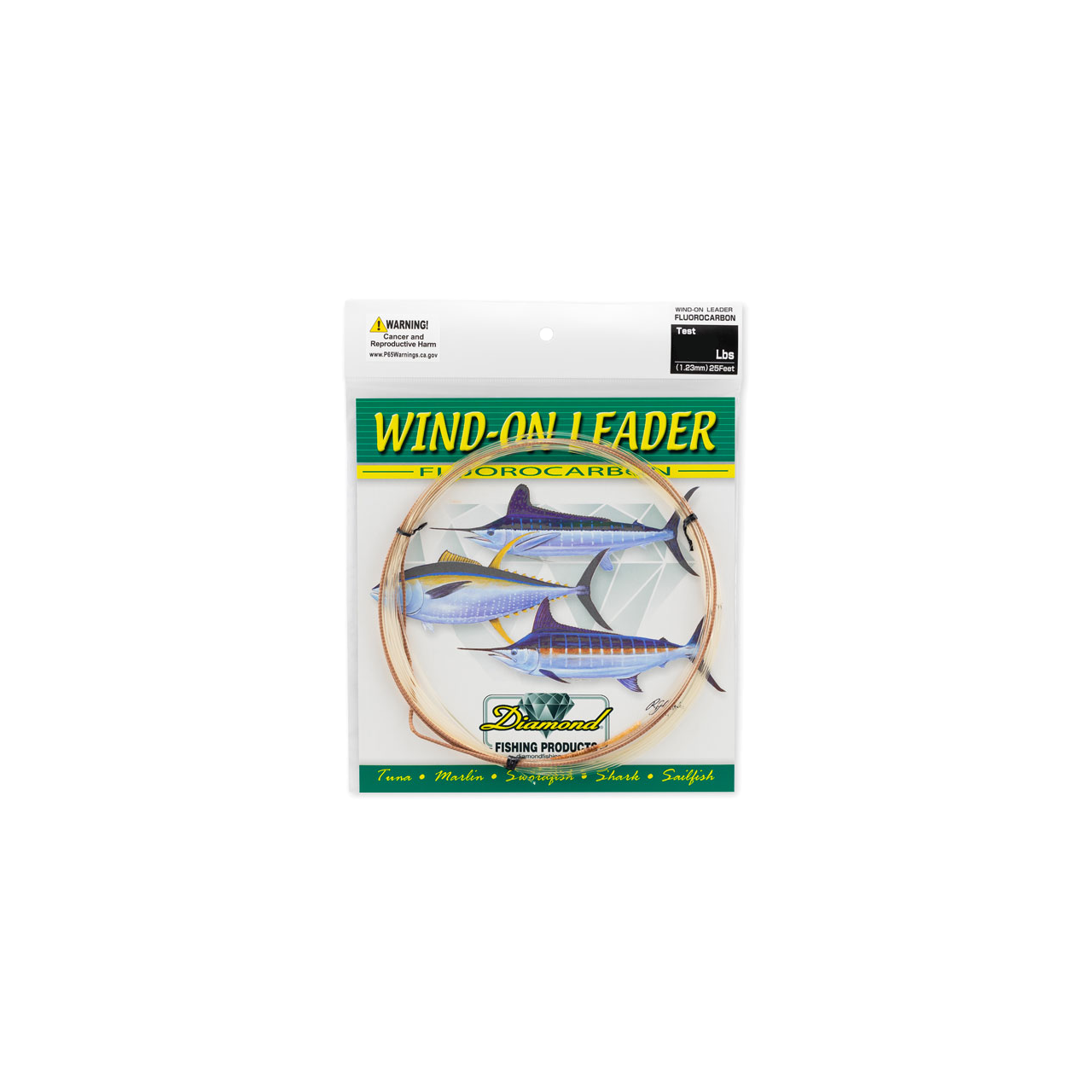 Diamond Fishing Wind-On Leader Smoke Blue