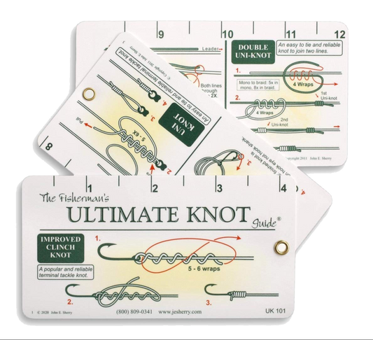 Fisherman's Ultimate Knot Guide Fold Out Ruler