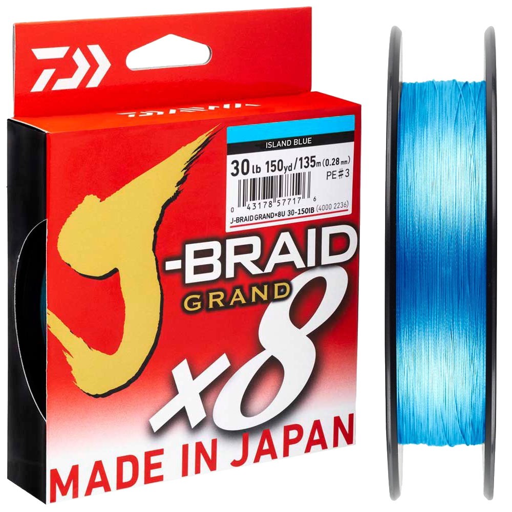 Daiwa J-Braid Braided Line 150 Yards