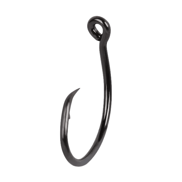 Mustad 39951NP-BN UltraPoint Demon Tuna Perfect Circle Hook, Needle Point, Wide Gap, Light Wire, Ringed Eye, Black Nickel