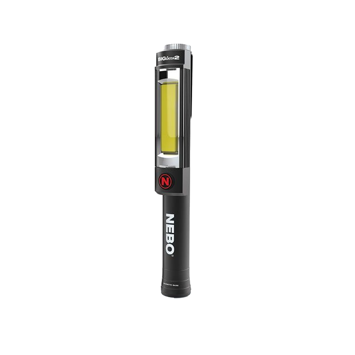 Nebo Big Larry 2 Flashlight with Clip and Magnetic Base.