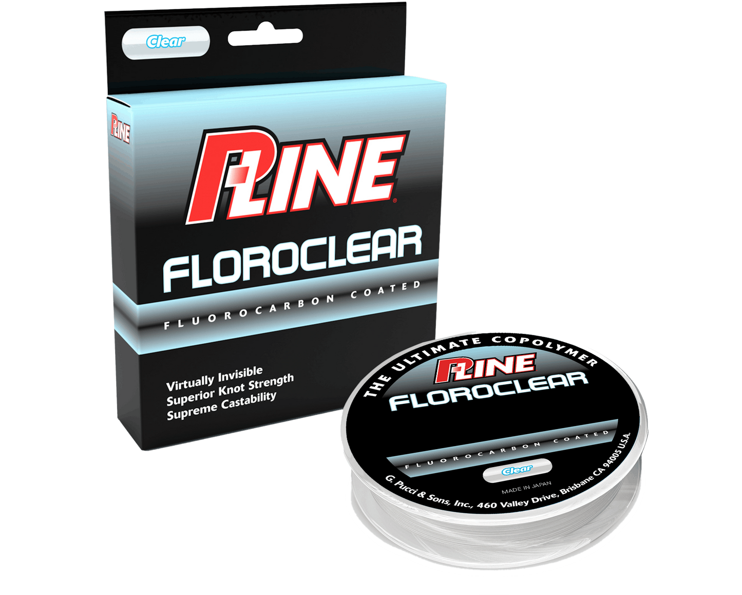 P-Line Floroclear Fluorocarbon Coated Fishing Line