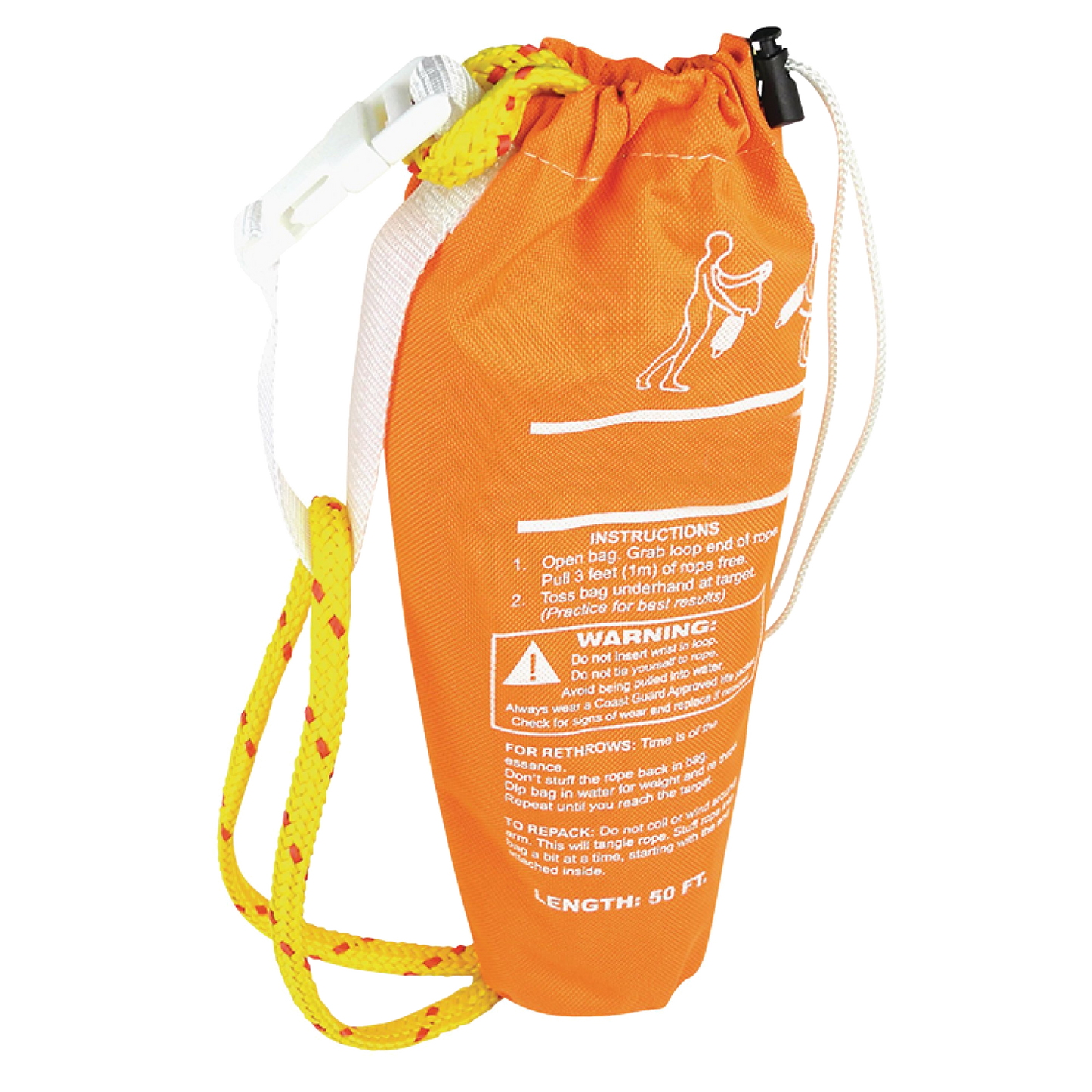 SeaChoice 45441 Rescue Line Throw Bag