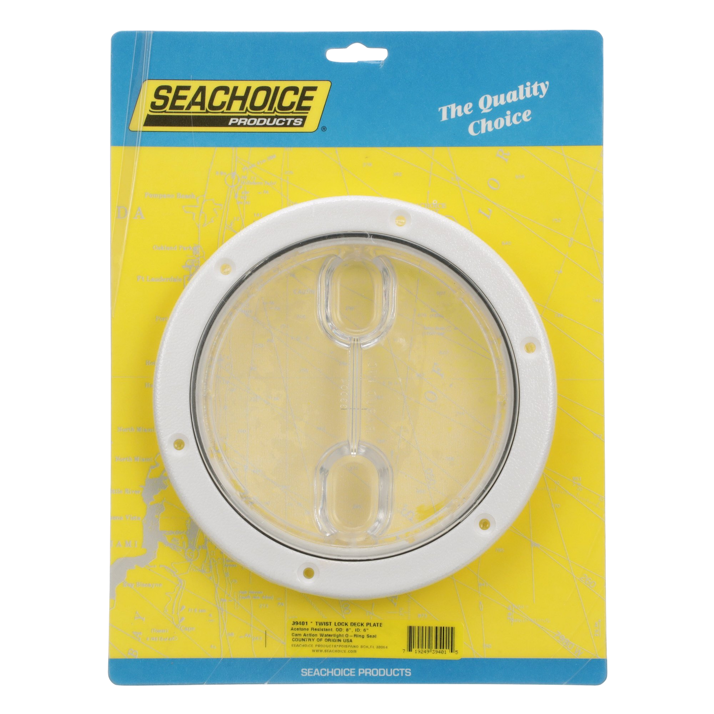 SeaChoice Twist 'N' Lock 6" Deck Access Plate.