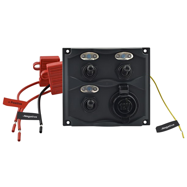 Shoreline Marine Boat Gang Switch Panel with LED Indicator