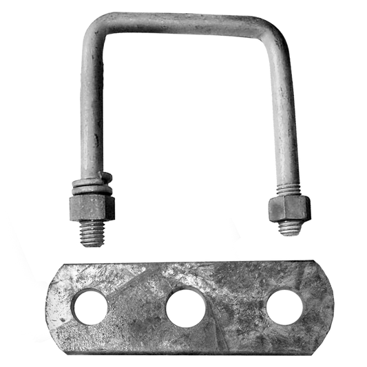 WaterLand 1-1/4" Square Axle Kit - Galvanized - 1-1/4'' - 1-1/2'' Square Tube - Galvanized.