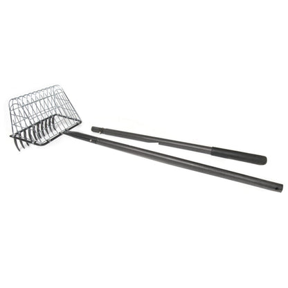 Danielson 5' Clam Rake w/ Basket and Spring-Loaded Snaps - 008142.
