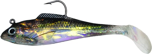 Betts Billy Bay 888-2-3-17 Halo Shad, 1/2 oz, Smoke, 3/Pack