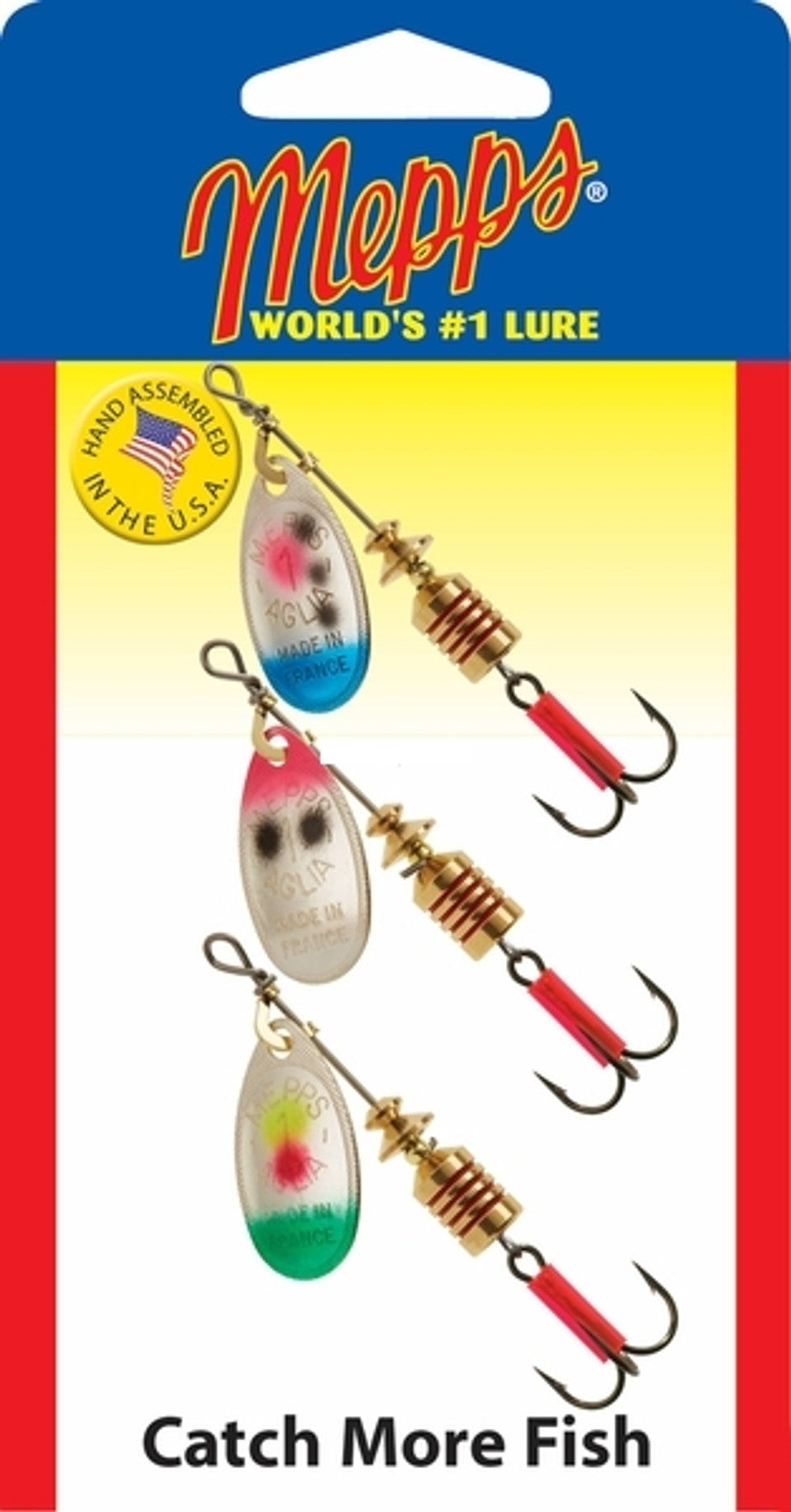 Mepps ST1 Aglia Spinner #1 Plain 3-Pack. – Tuppens