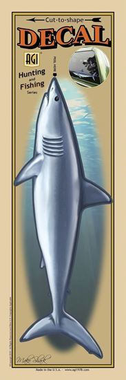 Salty Bones BPF9448 Decal, Profile-Mako Shark