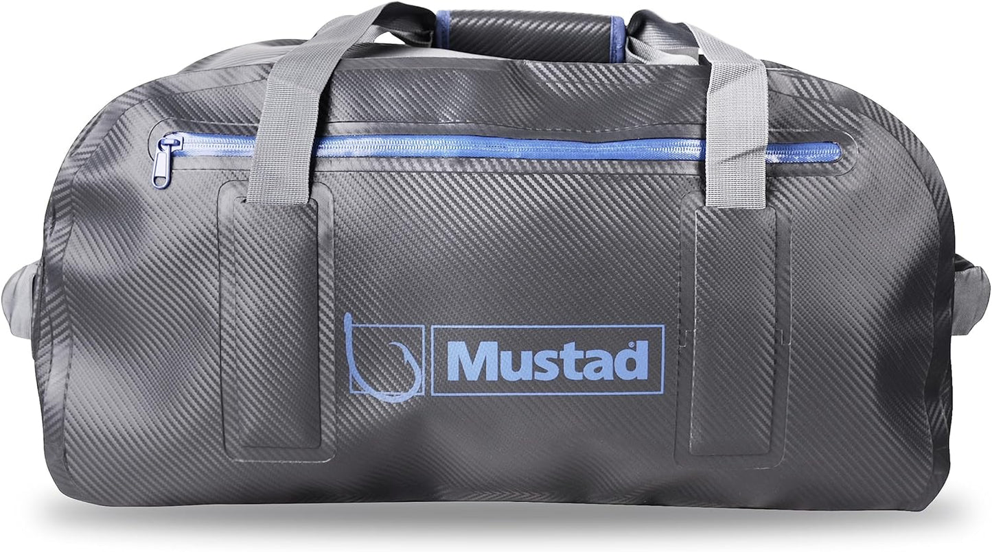 Mustad MB016 Dry Duffel Bag Waterproof 50 liter Dark Grey/Blue