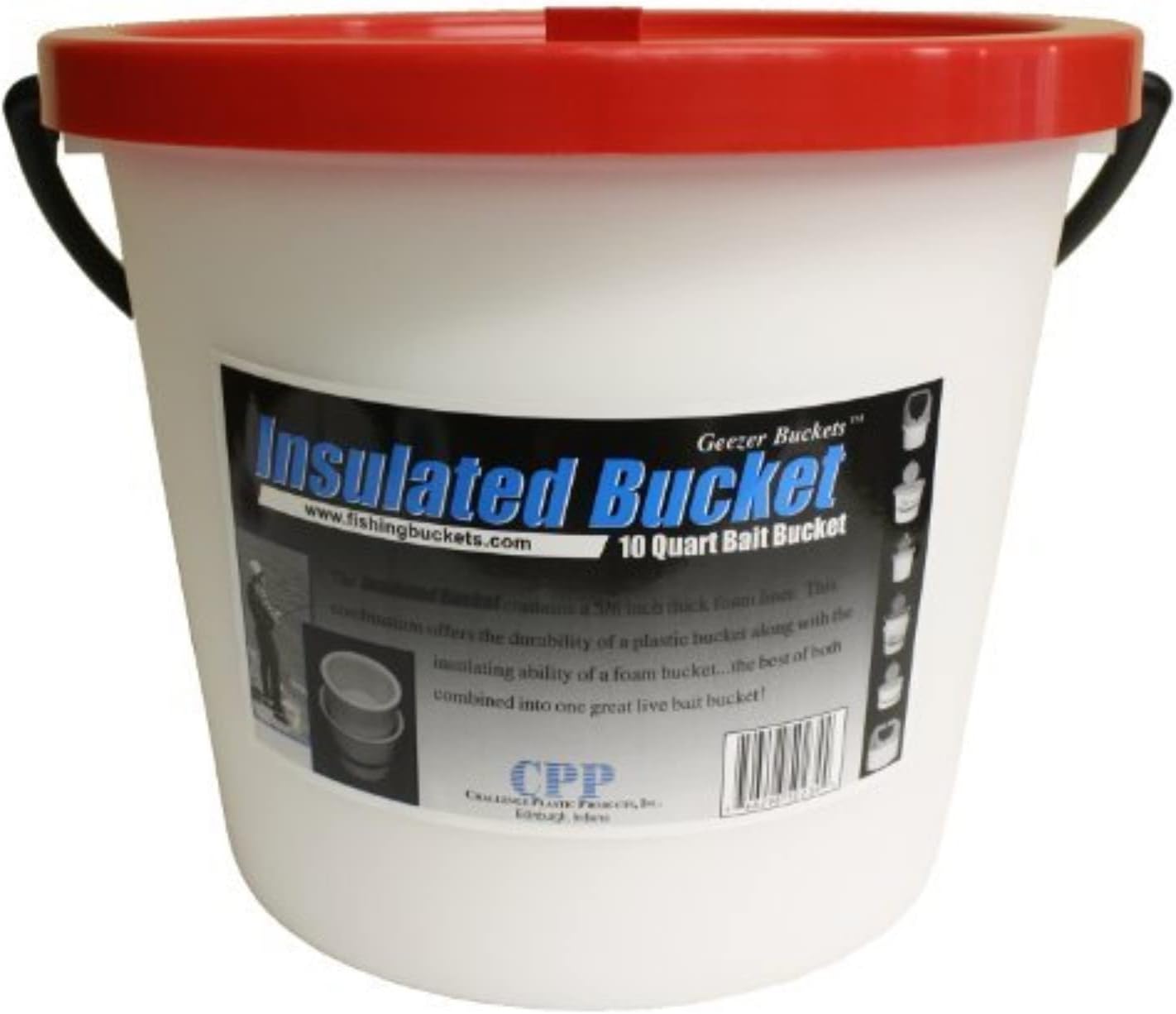 Challenge 50179 1 Piece Bucket 10 Quart w/Lid.