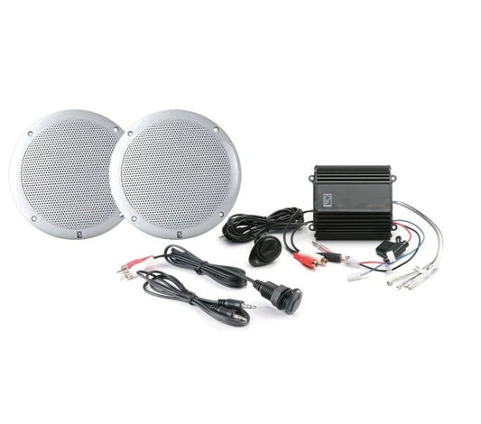 Polyplanar MP3-KIT-A MP3 Amp And Speaker Kit Golf Carts Boats