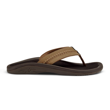 Olukai Men's Hokua Flip Flops - Tan/Tan