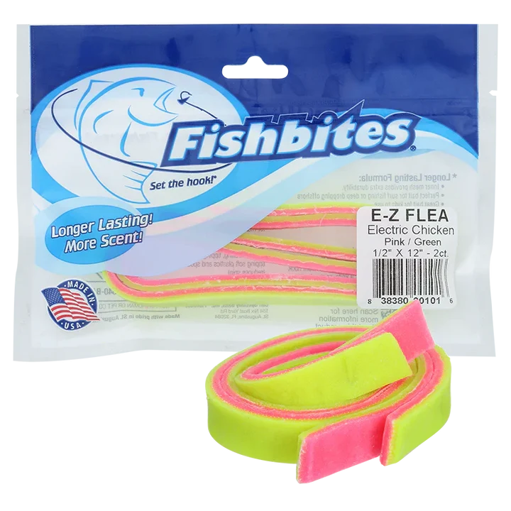 Fishbites E-Z Baits Flea Electric Chicken Longer Lasting Soft Baits 101