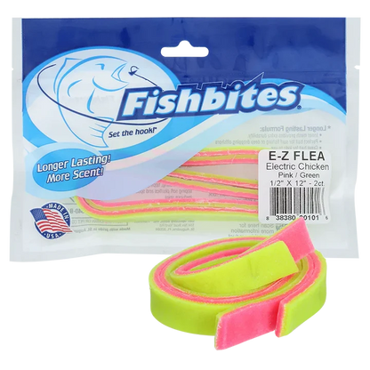 Fishbites E-Z Baits Flea Electric Chicken Longer Lasting Soft Baits 101