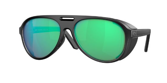 Costa Grand Catalina Matte Black w/ Green Mirror 580G