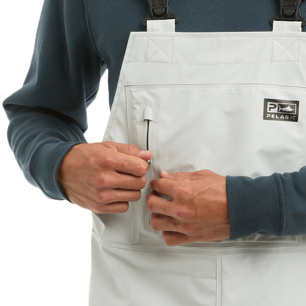 Pelagic Chubasco Rain Bib Light Grey