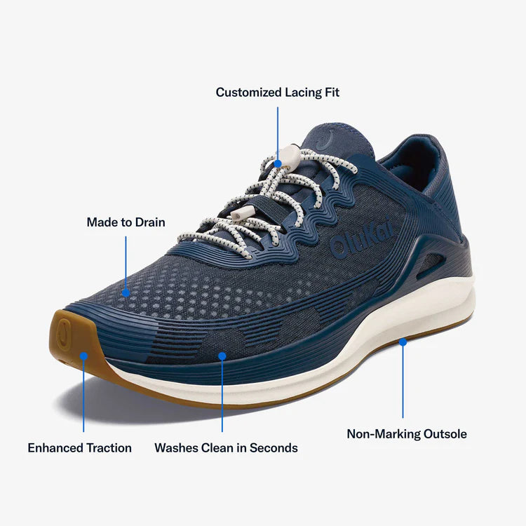 OluKia Men's Ahi Casual Shoes - Mood Indigo/Coastal Blue