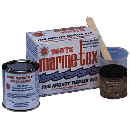 Marine-Tex Epoxy Putty, 14 Ounce - White.