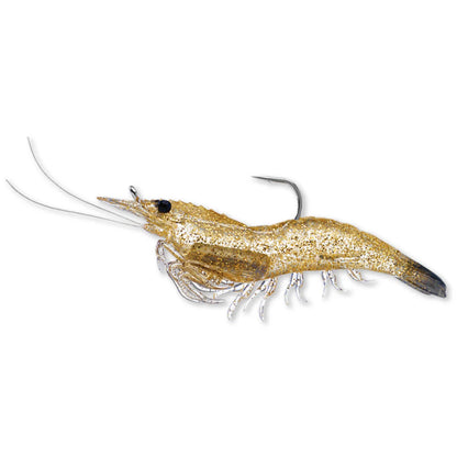 Live Target Rigged Shrimp 3" 1/4oz 4 Pack Pre-Rigged Soft Bait