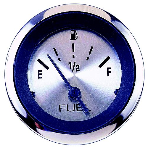 Sierra 63477P Sterling Series 2" Stainless Steel Fuel Gauge Requires "F" Sender Code.