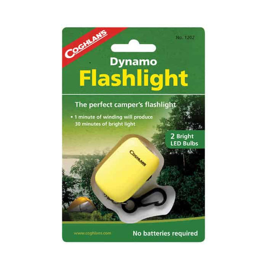 Coghlans 1202 Dynamo Winding Keychain Flashlight with 2 - LED's.