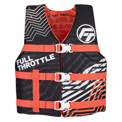 Full Throttle Youth Nylon Life Jacket - Pink - YOUTH