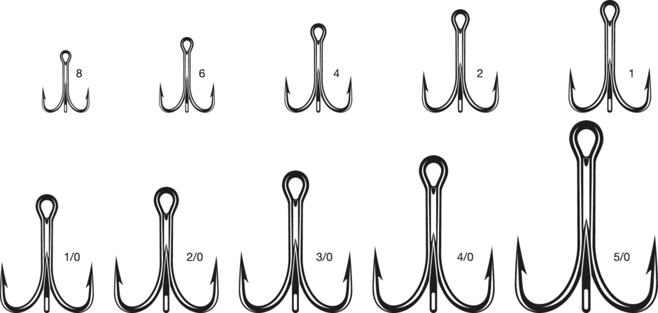 VMC 9626 4X Treble 50 Hooks Black Nickel