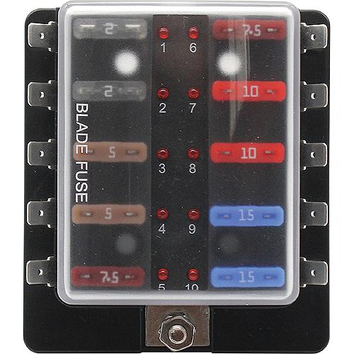 Cole Hersee 880023-BP SD ATO Fuse Block 100 AMP 10-Gang