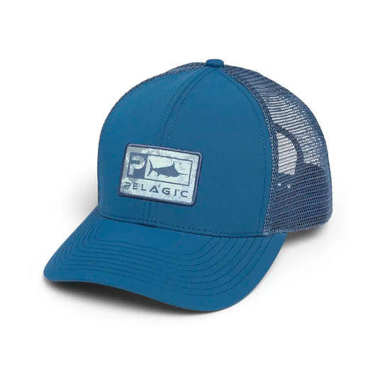 Pelagic Open Seas Delux Trucker Hat-Blue