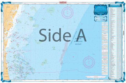 Jacksonville to Daytona Offshore Fish and Dive Chart 125F