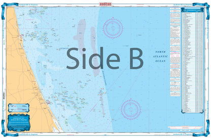 Jacksonville to Daytona Offshore Fish and Dive Chart 125F