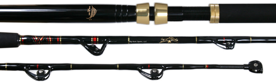 Custom Star Rods Star Rods B50100RSHC Handcrafted Stand-Up Conventional Rod Black Aftco ...