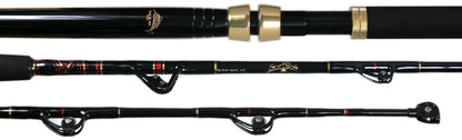 Star Rods B50100RSHC Handcrafted Stand-Up Conventional Rod Black Aftco Rollers 5'9" 50-100lb
