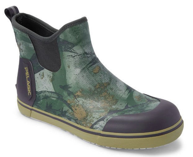 Pursuit 6" Deckboot- Fish Camo Green - Size 11.