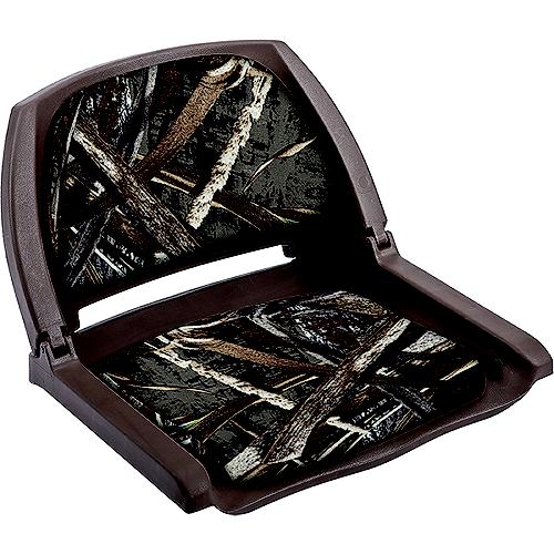 Wise 8WD139CLSB733 Deluxe Molded Plastic Fold-Down Seat w/Cushions, Advantage Max5/Brown Shell.