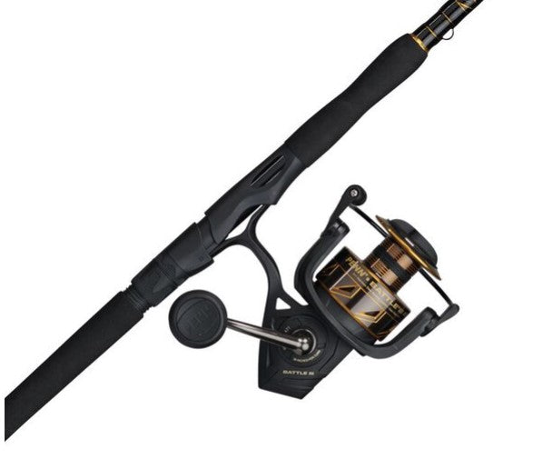 Penn Battle III 8000 Spinning Reel / Rod Combos 7' Heavy 15-30lb.