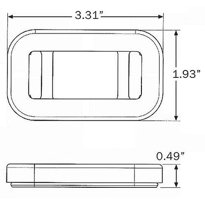 Optronics A91GBP Flush Mount Grommet for Mini Sealed Lights.